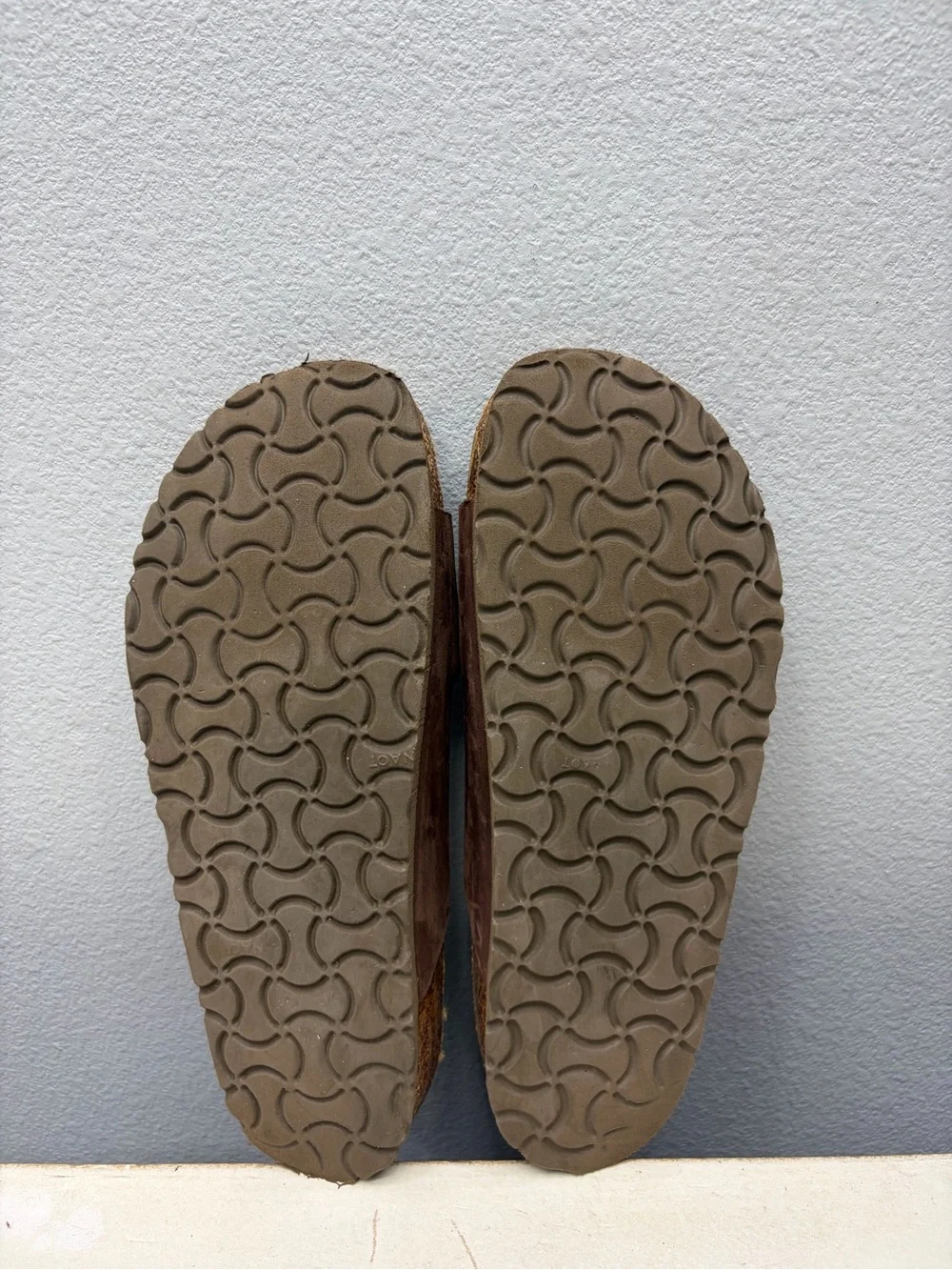 Naot Brown Leather Double Sandals Size 39
